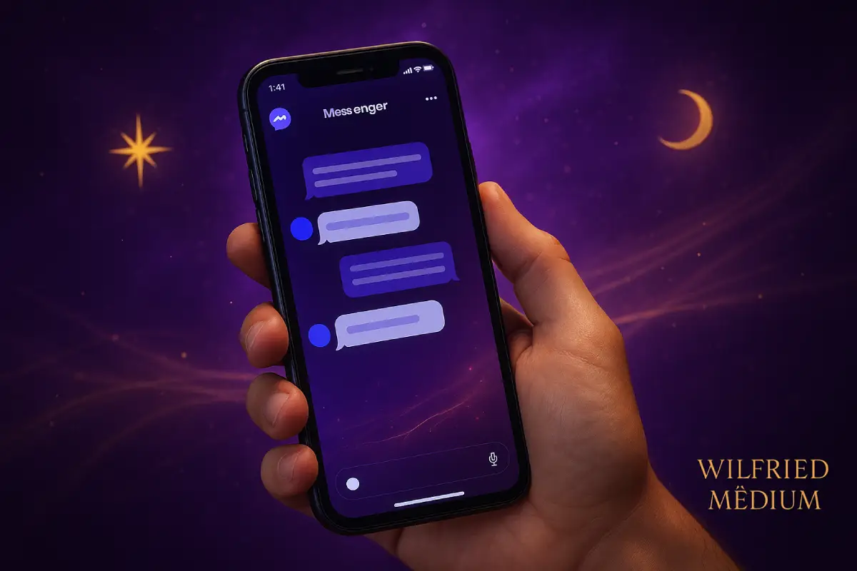 Consultation voyance messenger avec Wilfried Medium - Échange discret par tchat Facebook Messenger