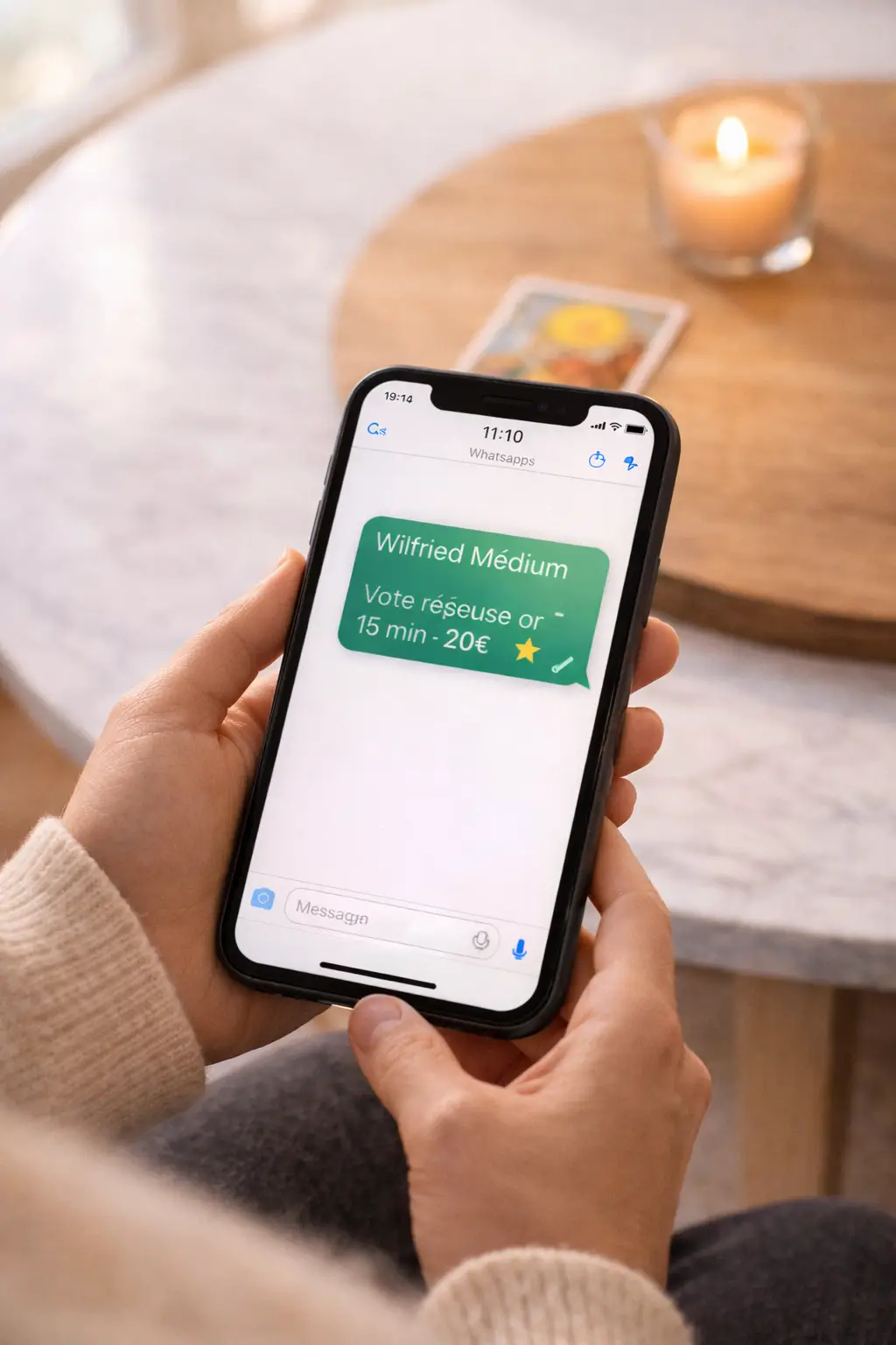 Voyance WhatsApp question rapide : obtenez votre réponse en 15 minutes pour 20€